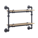 Brantley Industrial Wall Rack with 2 Shelves