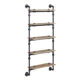 Brantley Industrial Wall Rack with 5 Shelves