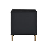 Myles Contemporary Nightstand Black & Gold Finish AC00842-ACME