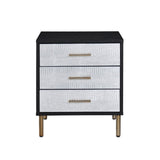 Myles Contemporary Nightstand Black & Gold Finish AC00842-ACME