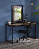 Bob Industrial Console Table Weathered Oak (Honey Comb) •Black Metal Frame (Powder Coating) AC00906-ACME