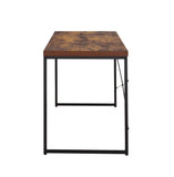 Bob Industrial Console Table Weathered Oak (Honey Comb) •Black Metal Frame (Powder Coating) AC00906-ACME