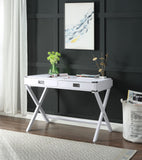 Amenia Transitional Console Table White Finish AC00909-ACME