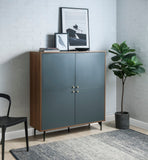 Gencho Contemporary Armoire Walnut(#M21), Gray(#M03) AC01070-ACME