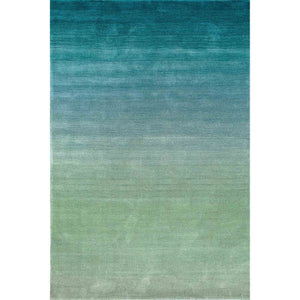 Trans-Ocean Liora Manne Arca Ombre Contemporary Indoor Hand Loomed 100% Wool Rug Aqua 8'3" x 11'6"
