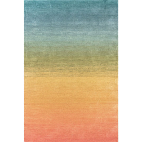 Trans-Ocean Liora Manne Arca Ombre Contemporary Indoor Hand Loomed 100% Wool Rug Rainbow 8'3" x 11'6"