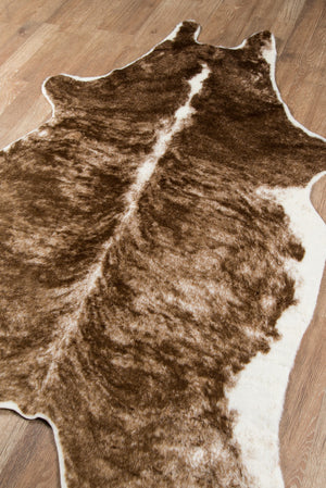 Momeni Erin Gates Acadia ACA-3 Machine Made Modern Animal Print Indoor Area Rug Brown 5'3" x 7'10" ACADIACA-3BRN537A