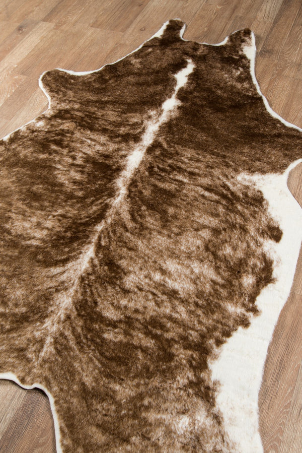 Momeni Erin Gates Acadia ACA-3 Machine Made Modern Animal Print Indoor Area Rug Brown 5'3" x 7'10" ACADIACA-3BRN537A