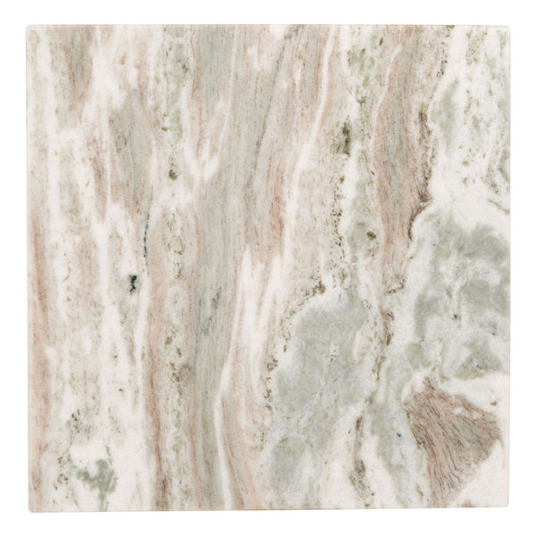 Tenzin Stylish Marble-Top Accent Table with Sleek Metal Base - Modern Home Décor Essential