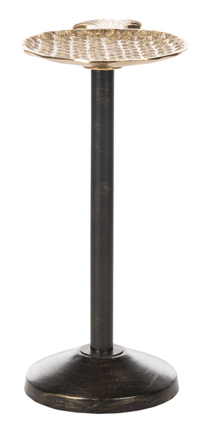 Luana Pineapple Top Accent Table - Elegant Gold Finish with Antique Base for Timeless Living Room Style