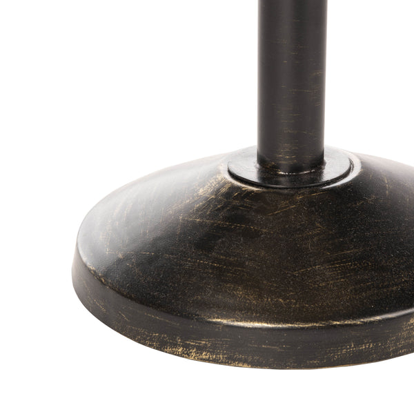 Luana Pineapple Top Accent Table - Elegant Gold Finish with Antique Base for Timeless Living Room Style