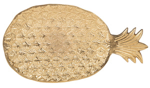 Luana Pineapple Top Accent Table - Elegant Gold Finish with Antique Base for Timeless Living Room Style