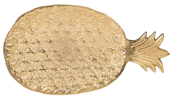 Luana Pineapple Top Accent Table - Elegant Gold Finish with Antique Base for Timeless Living Room Style