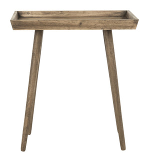 Nonie Tray Accent Table - Modern Pine Design in Vintage White, Perfect for Chic Interiors and Decor