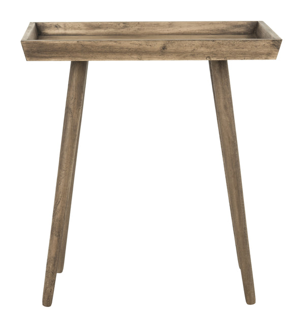 Nonie Tray Accent Table - Modern Pine Design in Vintage White, Perfect for Chic Interiors and Decor