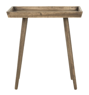Nonie Tray Accent Table - Modern Pine Design in Vintage White, Perfect for Chic Interiors and Decor