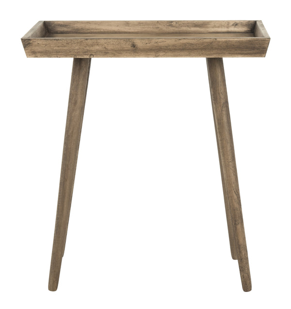 Nonie Tray Accent Table - Modern Pine Design in Vintage White, Perfect for Chic Interiors and Decor