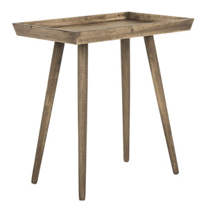 Nonie Tray Accent Table - Modern Pine Design in Vintage White, Perfect for Chic Interiors and Decor