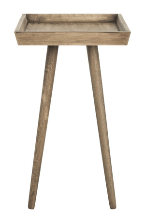 Nonie Tray Accent Table - Modern Pine Design in Vintage White, Perfect for Chic Interiors and Decor