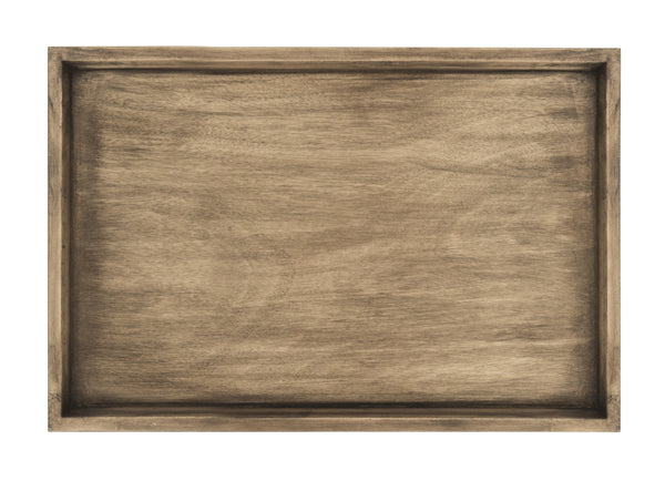 Nonie Tray Accent Table - Modern Pine Design in Vintage White, Perfect for Chic Interiors and Decor