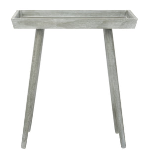 Nonie Tray Accent Table - Modern Pine Design in Vintage White, Perfect for Chic Interiors and Decor