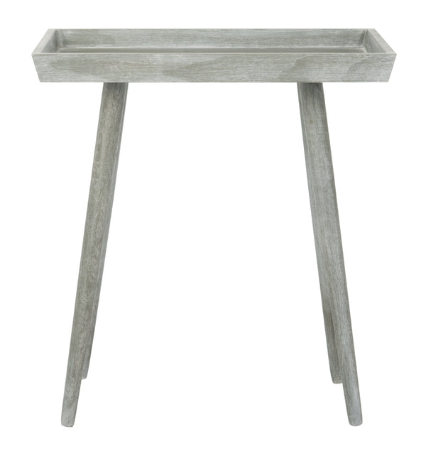 Nonie Tray Accent Table - Modern Pine Design in Vintage White, Perfect for Chic Interiors and Decor