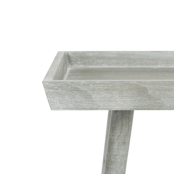 Nonie Tray Accent Table - Modern Pine Design in Vintage White, Perfect for Chic Interiors and Decor