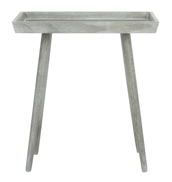 Nonie Tray Accent Table - Modern Pine Design in Vintage White, Perfect for Chic Interiors and Decor
