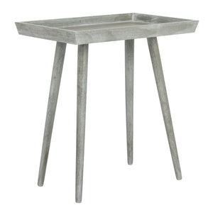Nonie Tray Accent Table - Modern Pine Design in Vintage White, Perfect for Chic Interiors and Decor