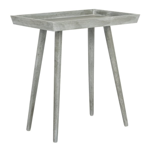 Nonie Tray Accent Table - Modern Pine Design in Vintage White, Perfect for Chic Interiors and Decor