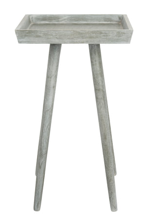 Nonie Tray Accent Table - Modern Pine Design in Vintage White, Perfect for Chic Interiors and Decor
