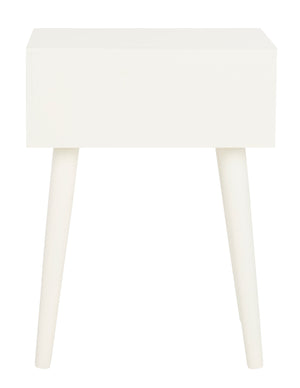 Lyle Accent Table - Scandinavian-Inspired Pine Wood Design in Vintage White for Stylish Interiors
