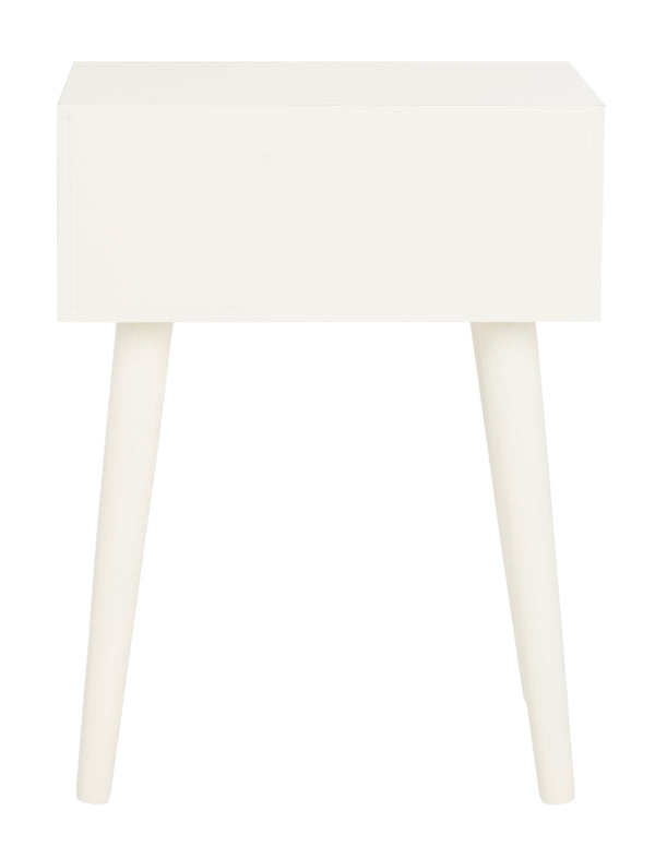 Lyle Accent Table - Scandinavian-Inspired Pine Wood Design in Vintage White for Stylish Interiors