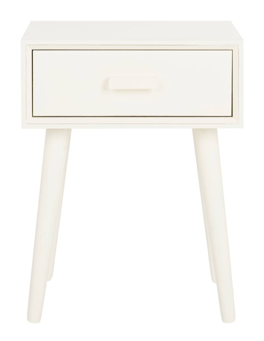 Lyle Accent Table - Scandinavian-Inspired Pine Wood Design in Vintage White for Stylish Interiors