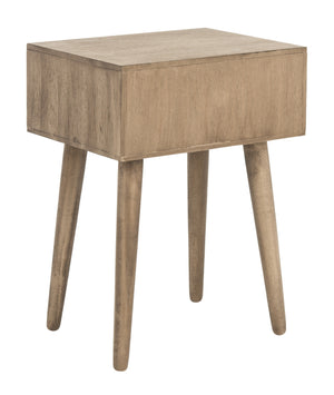 Lyle Accent Table - Scandinavian-Inspired Pine Wood Design in Vintage White for Stylish Interiors