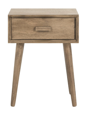 Lyle Accent Table - Scandinavian-Inspired Pine Wood Design in Vintage White for Stylish Interiors