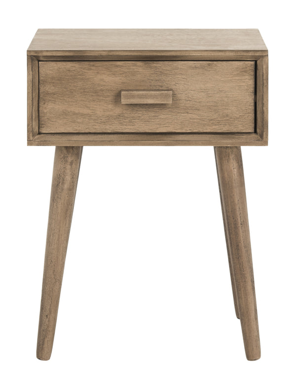 Lyle Accent Table - Scandinavian-Inspired Pine Wood Design in Vintage White for Stylish Interiors