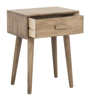 Lyle Accent Table - Scandinavian-Inspired Pine Wood Design in Vintage White for Stylish Interiors