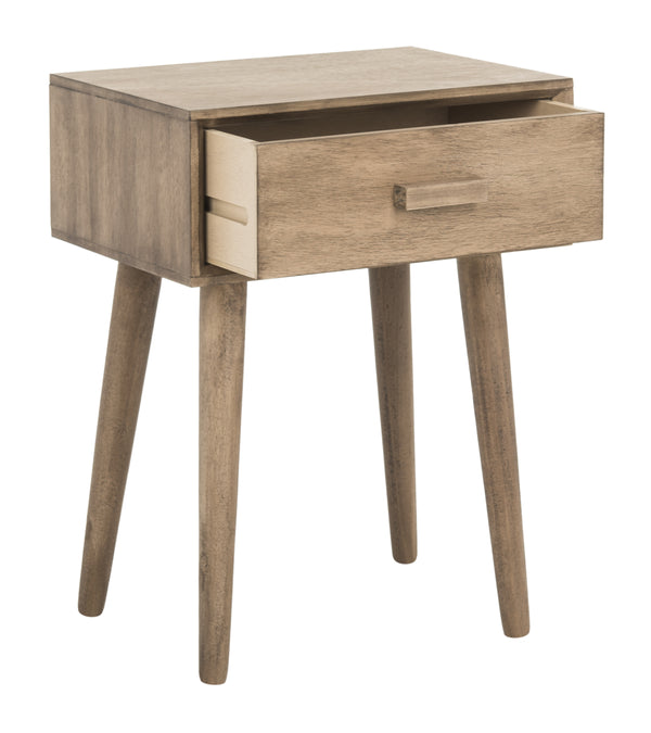 Lyle Accent Table - Scandinavian-Inspired Pine Wood Design in Vintage White for Stylish Interiors