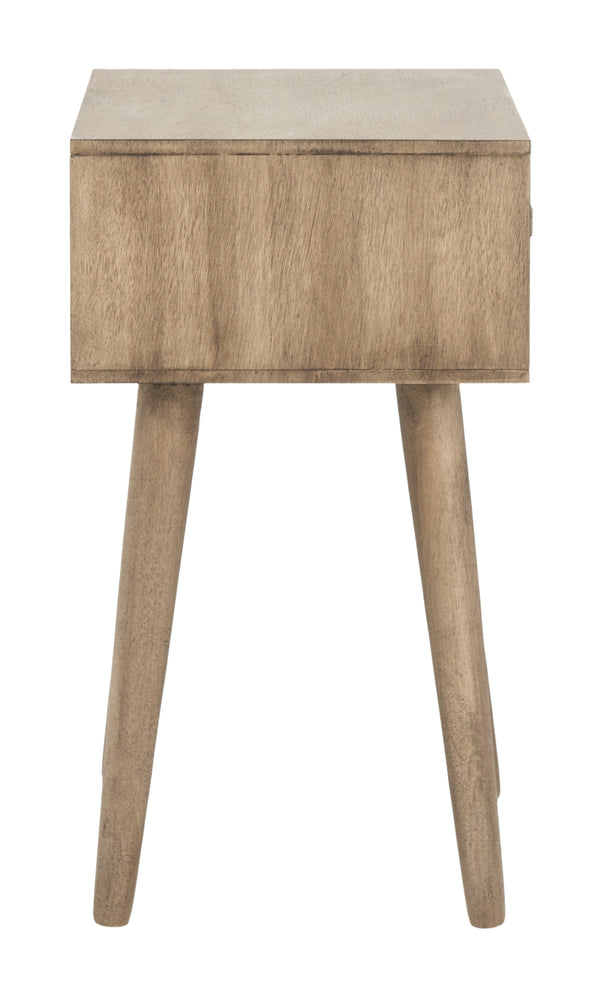 Lyle Accent Table - Scandinavian-Inspired Pine Wood Design in Vintage White for Stylish Interiors
