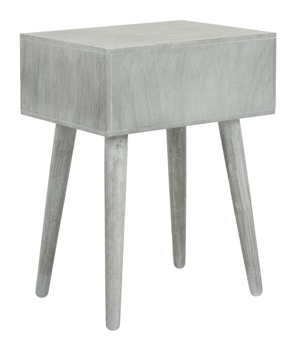 Lyle Accent Table - Scandinavian-Inspired Pine Wood Design in Vintage White for Stylish Interiors