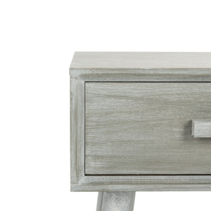 Lyle Accent Table - Scandinavian-Inspired Pine Wood Design in Vintage White for Stylish Interiors