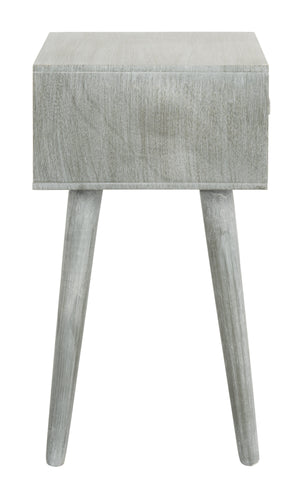 Lyle Accent Table - Scandinavian-Inspired Pine Wood Design in Vintage White for Stylish Interiors
