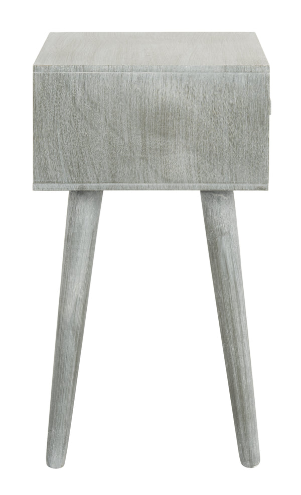 Lyle Accent Table - Scandinavian-Inspired Pine Wood Design in Vintage White for Stylish Interiors
