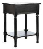 Peyton 1 Drawer Accent Table  Black Wood ACC5704B