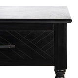 Peyton 1 Drawer Accent Table  Black Wood ACC5704B