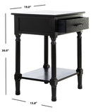 Peyton 1 Drawer Accent Table  Black Wood ACC5704B