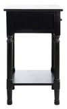 Peyton 1 Drawer Accent Table  Black Wood ACC5704B