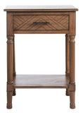 Peyton 1 Drawer Accent Table  Brown Wood ACC5704C