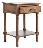 Peyton 1 Drawer Accent Table  Brown Wood ACC5704C